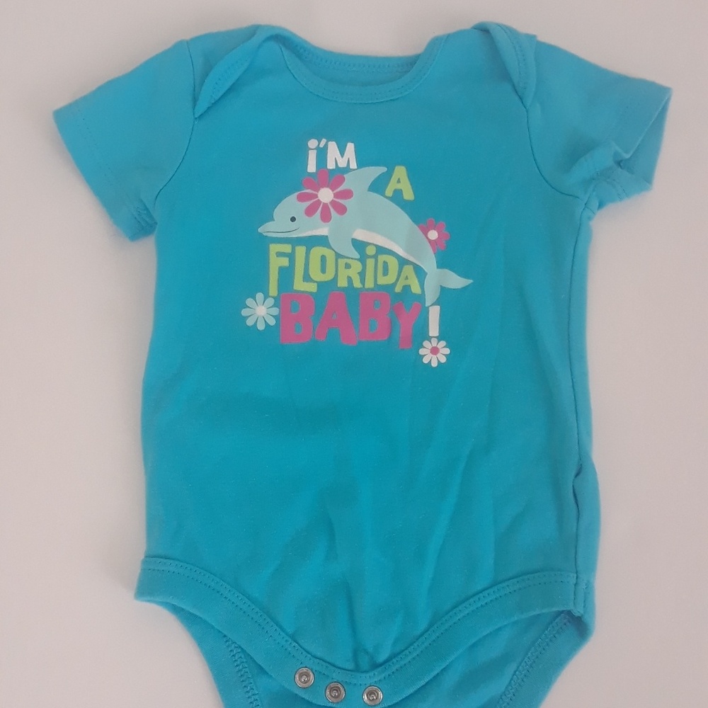 Florida Baby Dolphin Onesie